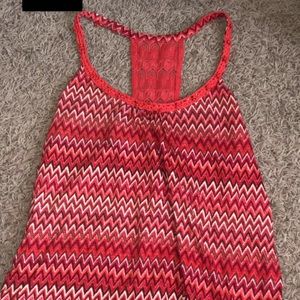 RED LUCKY BRAND TOP